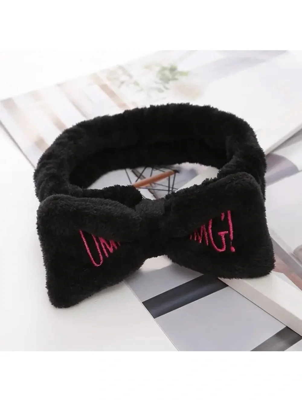 Plush 'OMG!' Bow Headband Bundle NWT